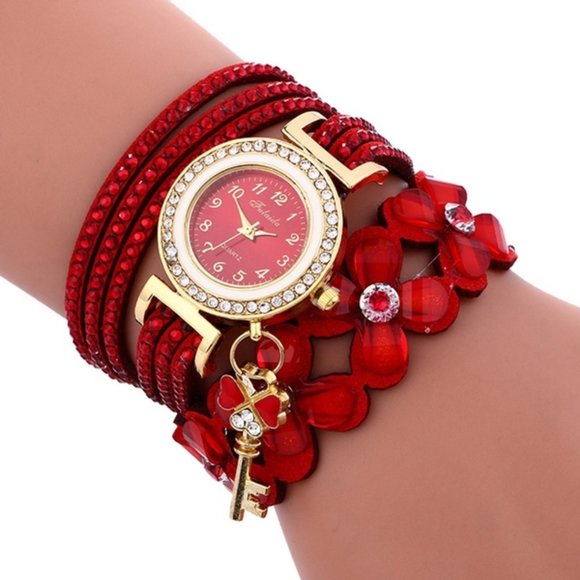 Fashion Nova Accessories - Diamond Leather Watch